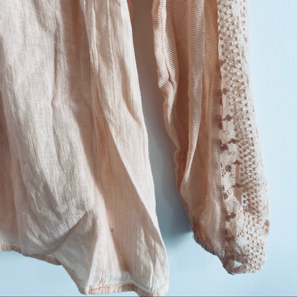 Lucky Brand Pink Boho Peasant Blouse - Picture 4 of 11